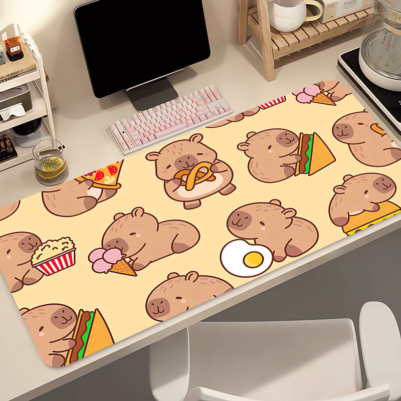 Tech Accessories Desk - Gaming Mouse Pad Computer Kawaii Capybara