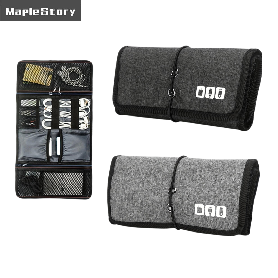 Tech Accessories Travel Case - Travel Cable Storage Bag，Electronic Organizer Cord
