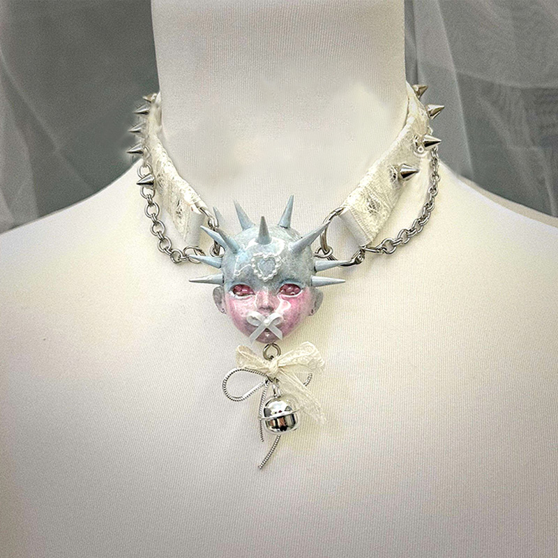 Tech Wear Accessories - 2025 New Punk Y2K Doll Necklace