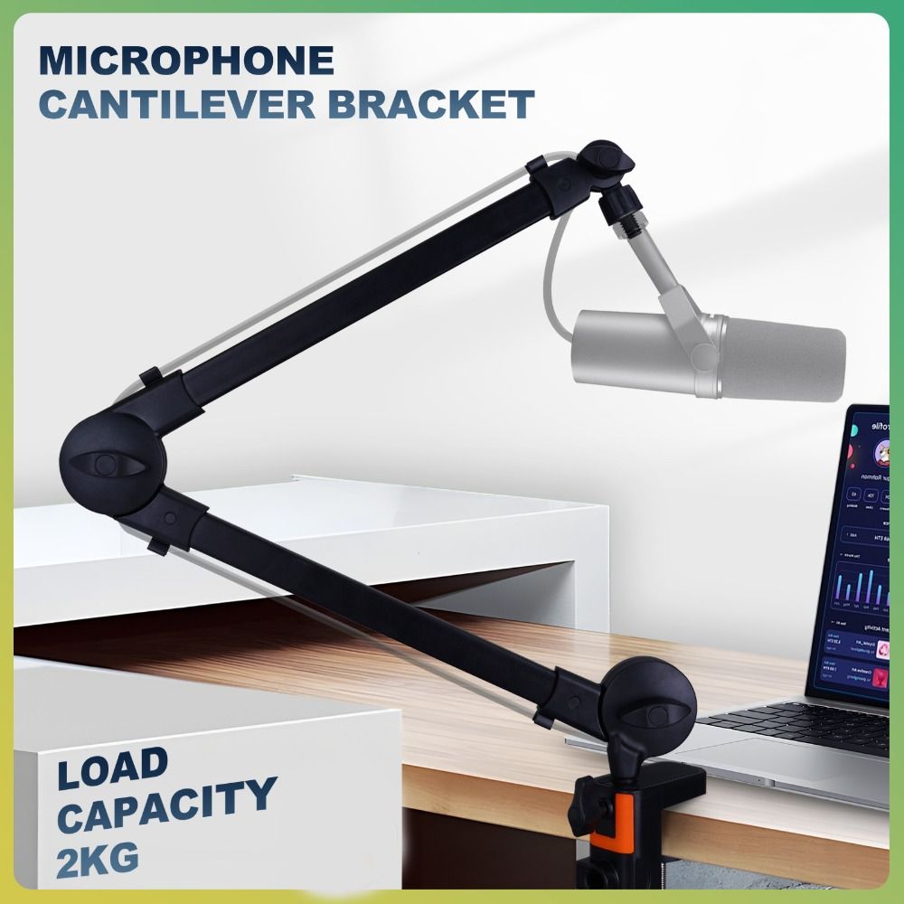 Tech Accessories Desk - Microphone Boom Arm Mic Stand Desk