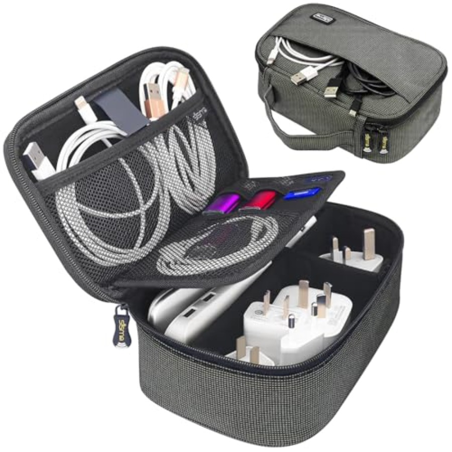 Tech Accessories Travel Case - Travel Electronics Organizer Small Carrying Case