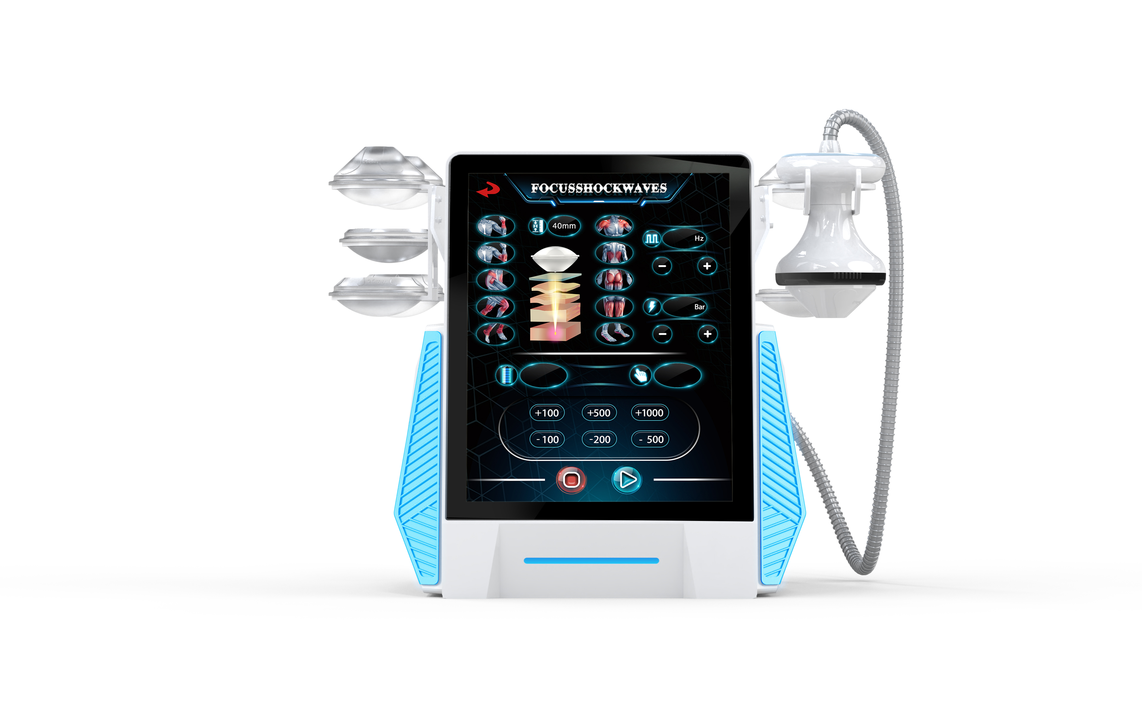 Japanese Tech Accessories - High-tech, medical-grade shockwave therapy device effectively
