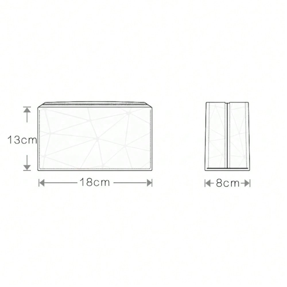Geometric Luminous Makeup Bag  - Tech Accessories Travel Case ulasan dan harga