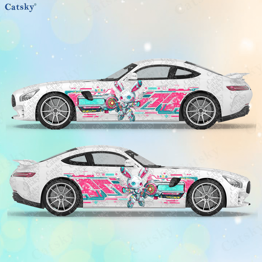 2pcs Cyberpunk Line Tech Bunny - Tech Accessories Usa ulasan dan harga