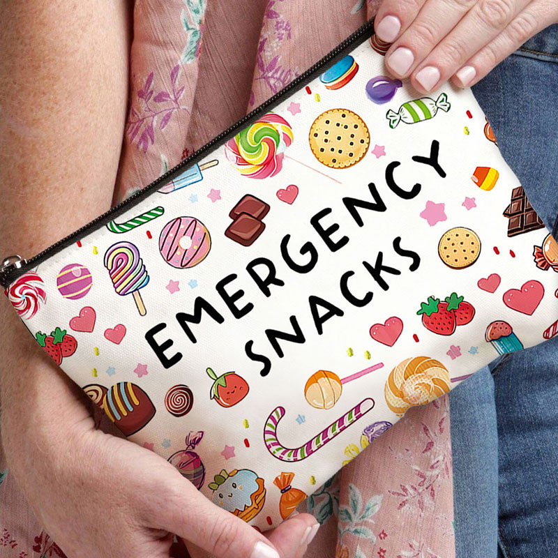 1 PC Women Printed Canvas Make - Tech Accessories Travel Case ulasan dan harga