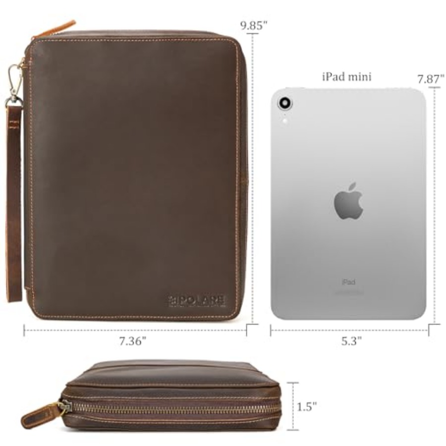 Polare Full Grain Leather Trav - Tech Accessories Travel Case ulasan dan harga