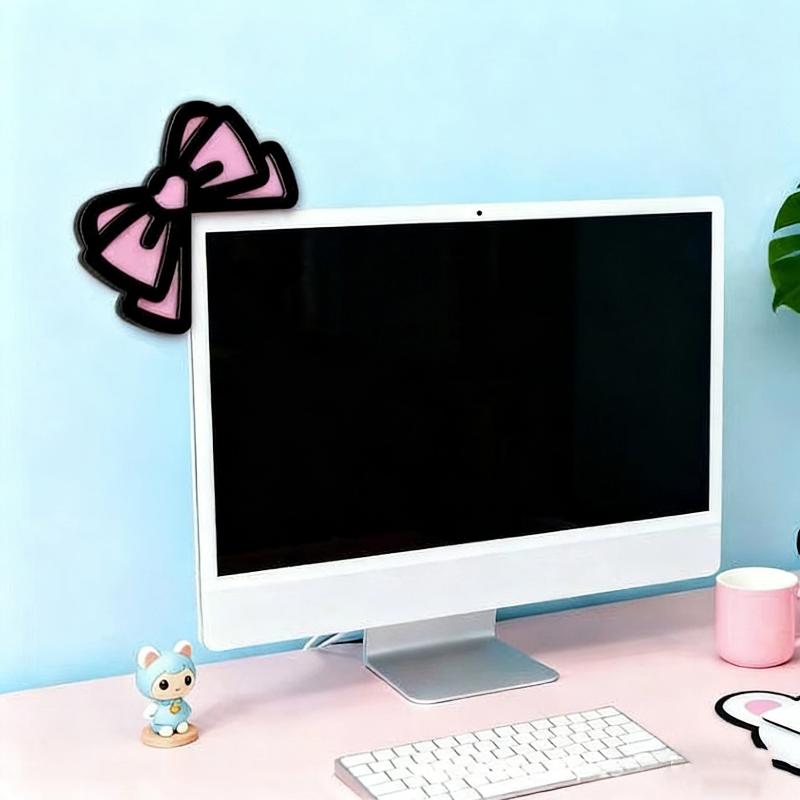 New 1/2Pcs Wooden Bowknot PC A - Tech Accessories Desk ulasan dan harga