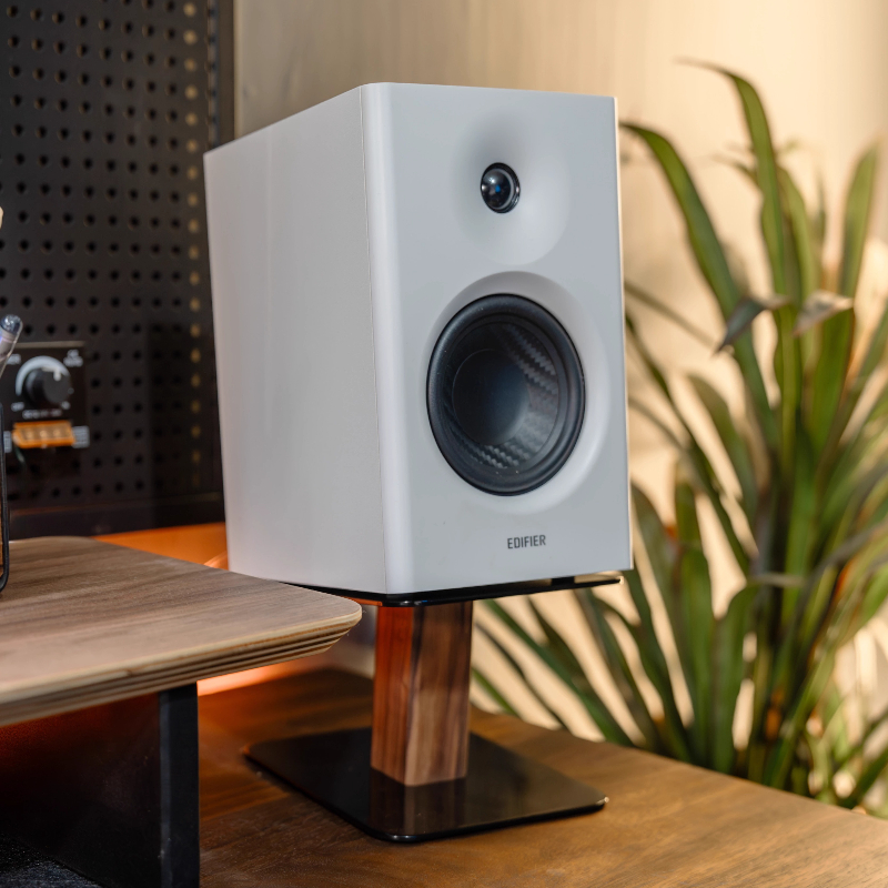 Black Walnut Speaker Stand Des - Tech Accessories Desk ulasan dan harga