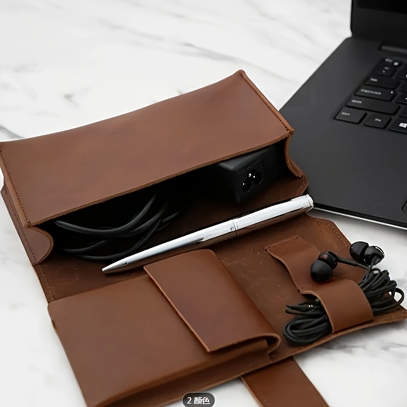 PU Leather Multi-Compartment O - Tech Accessories Travel Case ulasan dan harga