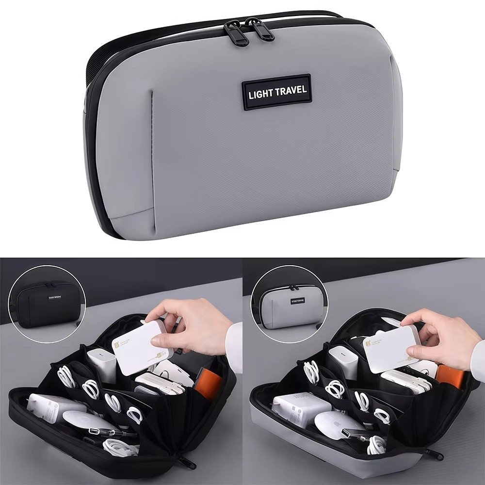 Portable Data Cable Storage Ba - Tech Accessories Travel Organizer Pouch ulasan dan harga