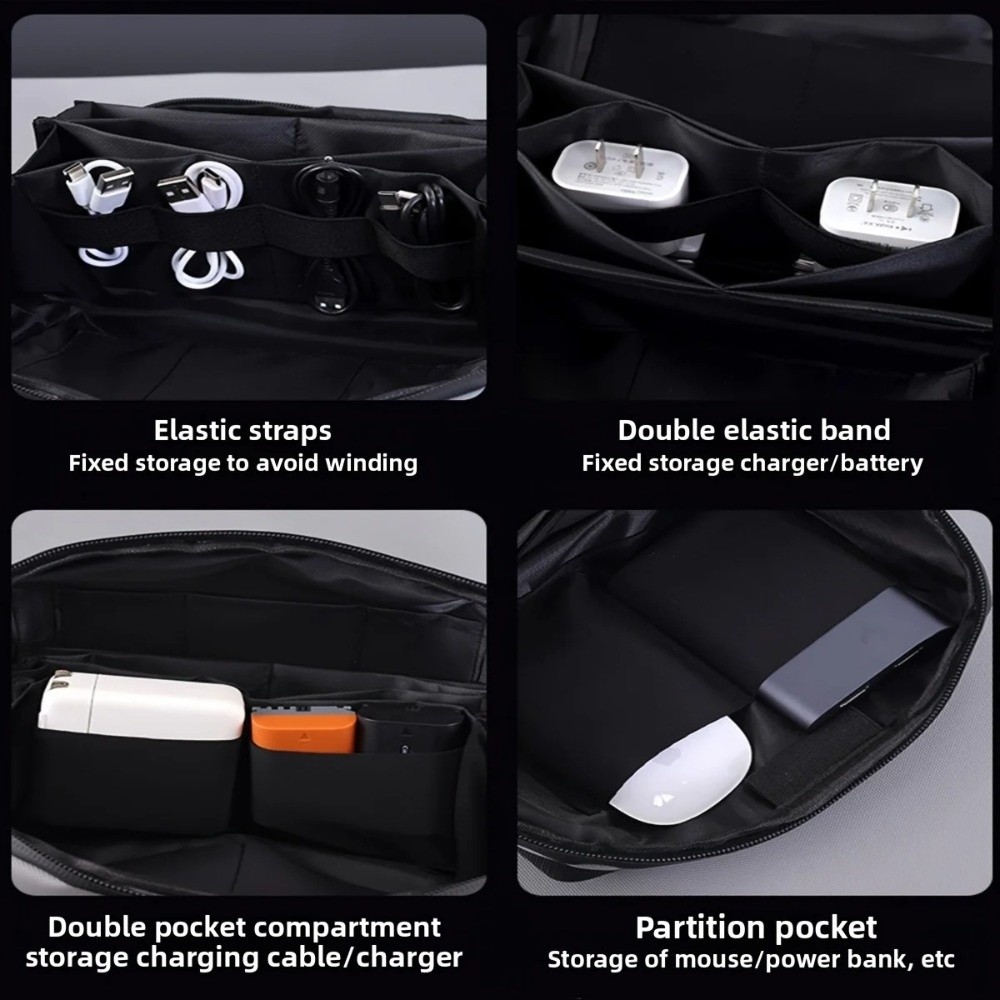 Portable Data Cable Storage Ba - Tech Accessories Travel Organizer Pouch ulasan dan harga