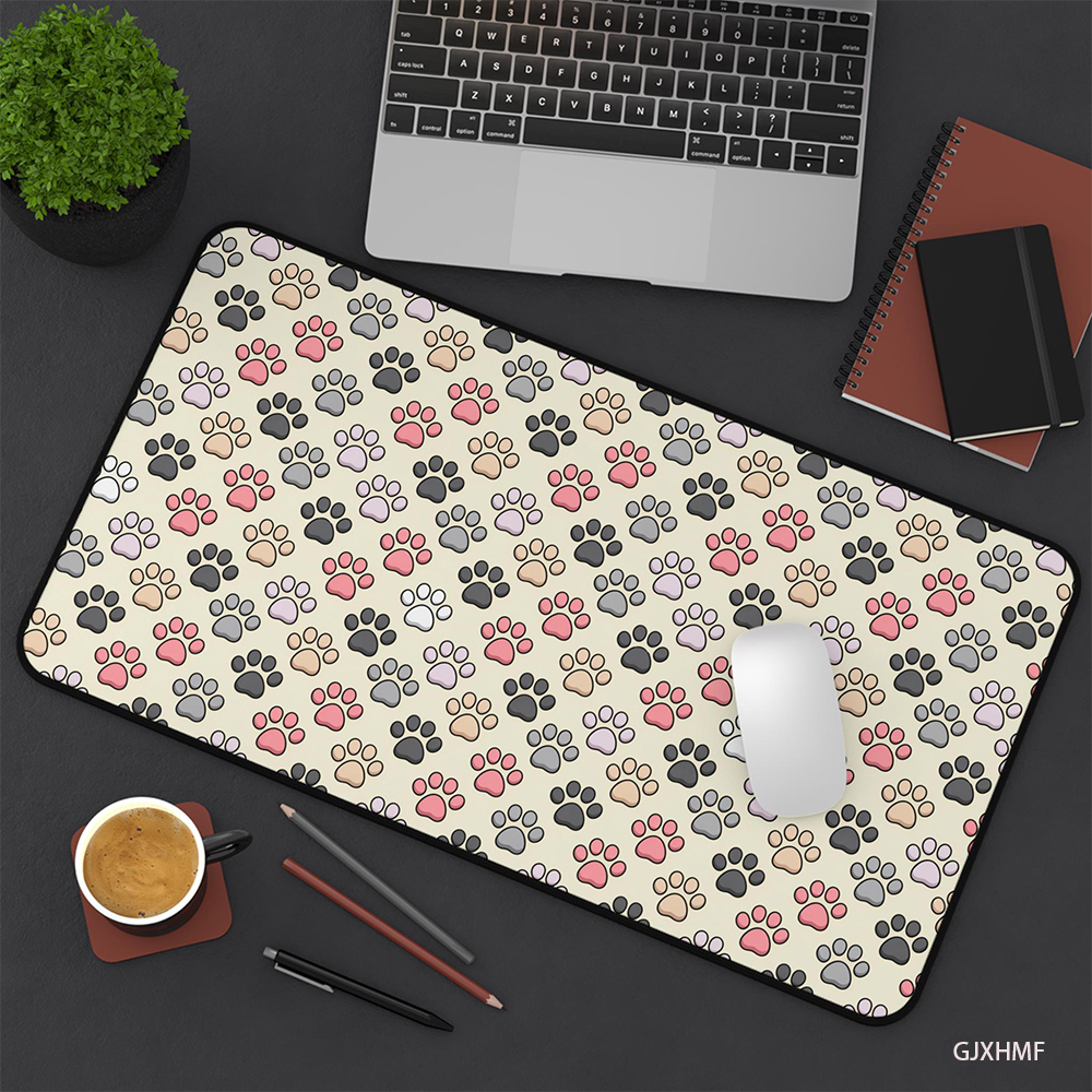 Cute Paw Print Desk Mat Dog Mo - Tech Accessories For Christmas ulasan dan harga