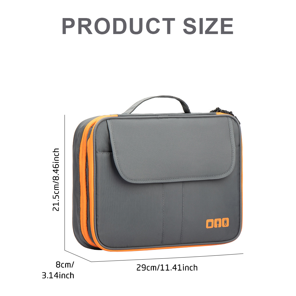 Large Capacity Tech Organizer  - Tech Accessories Travel Case ulasan dan harga