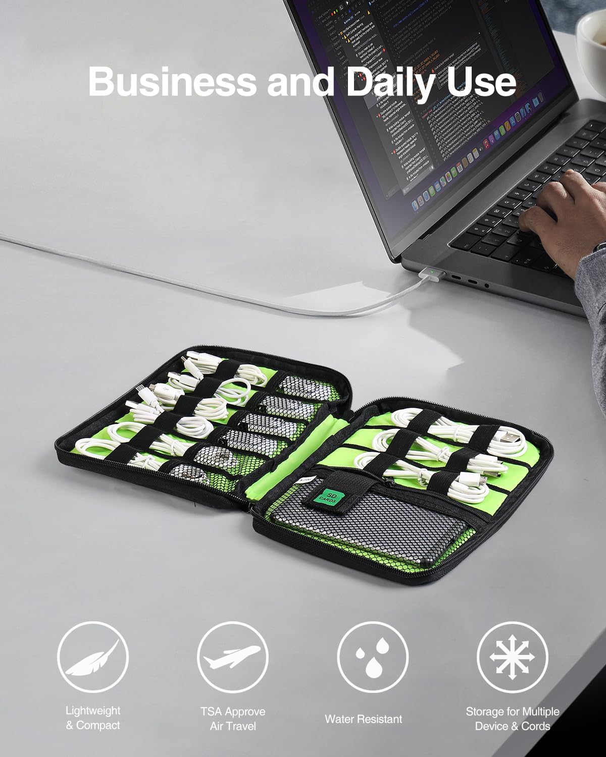 Travel Cable Organizer Bag, Fl - Tech Accessories Travel Case ulasan dan harga