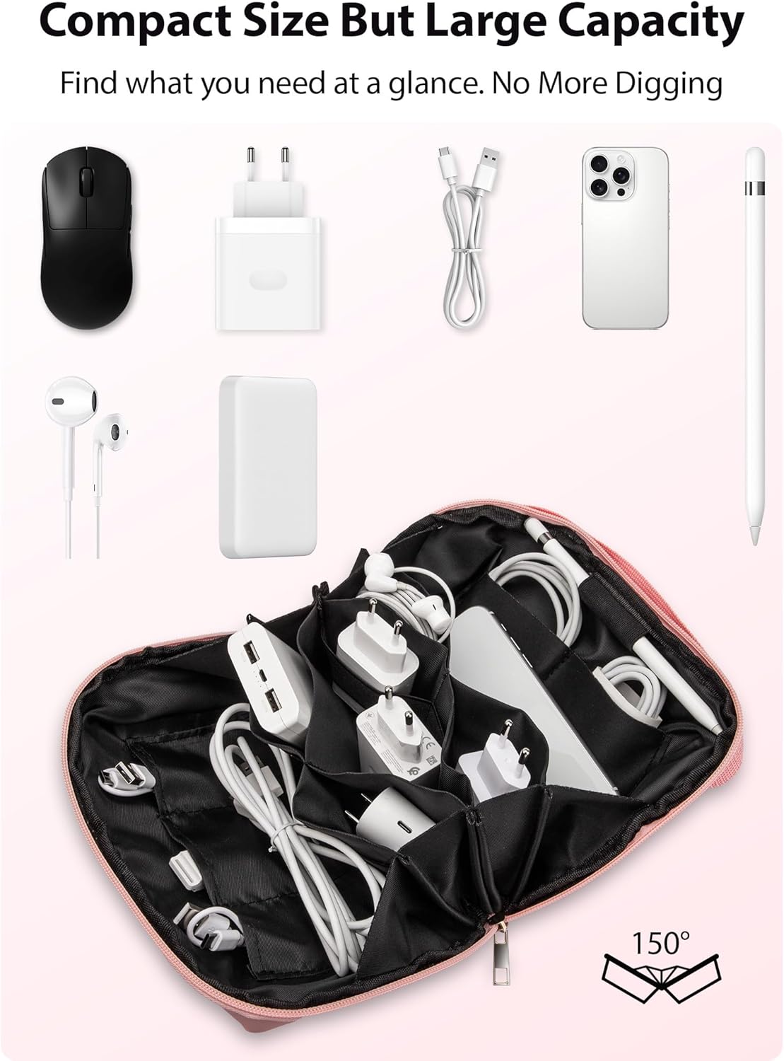 Large Capacity Backpack Organi - Tech Accessories Travel Organizer Pouch ulasan dan harga